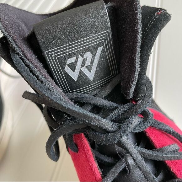 Nike Jordan Russel Westbrook 0.2 Red/Black Suede Hi Top Sneakers - Size 11.5 - Picture 5 of 8